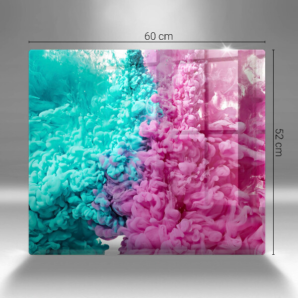 Protector encimera Humo rosa turquesa