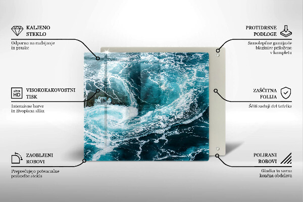 Protector encimera Olas de agua espumosas