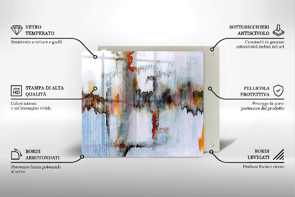 Protector encimera Pinturas de abstraccion