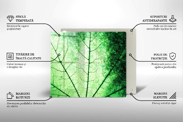 Protector encimera Hoja de vena decorativa