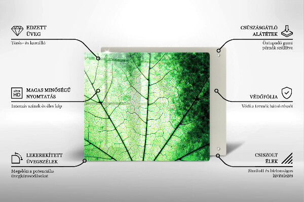 Protector encimera Hoja de vena decorativa