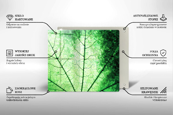 Protector encimera Hoja de vena decorativa