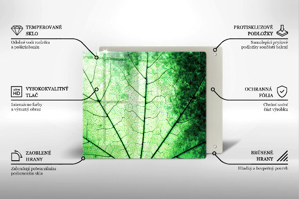 Protector encimera Hoja de vena decorativa