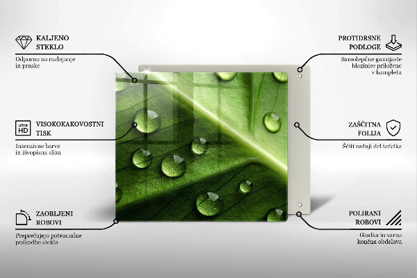 Protector encimera Hoja y rocío de la naturaleza