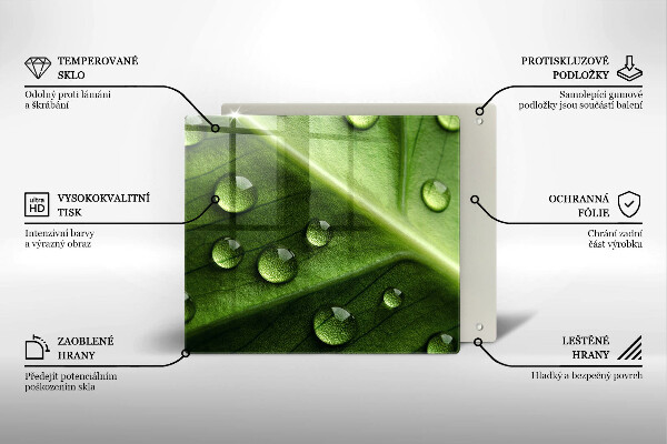 Protector encimera Hoja y rocío de la naturaleza