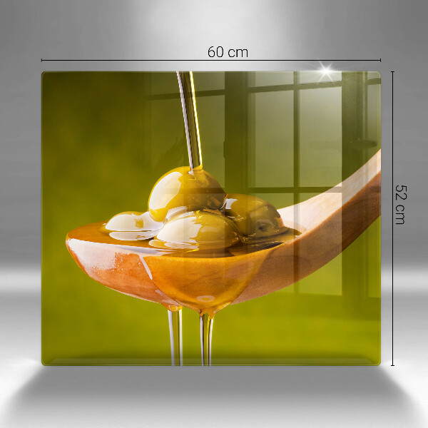 Protector encimera Aceite de oliva y aceitunas