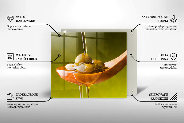 Protector encimera Aceite de oliva y aceitunas