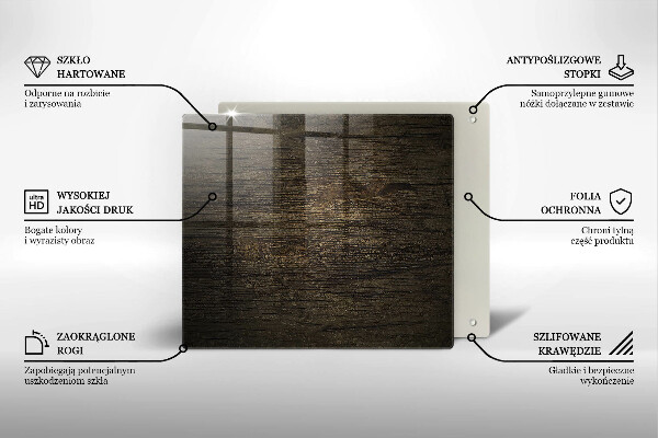 Protector encimera Textura de corteza de madera