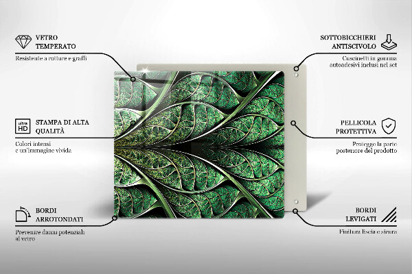 Protector encimera Estructura de las venas de la hoja