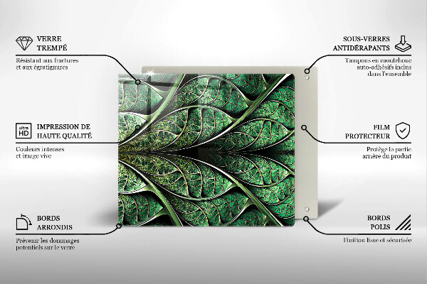 Protector encimera Estructura de las venas de la hoja