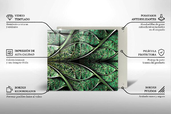 Protector encimera Estructura de las venas de la hoja