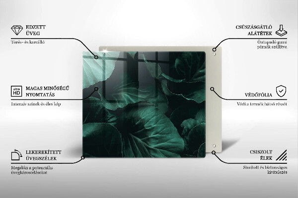 Protector encimera Hojas oscuras salvajes