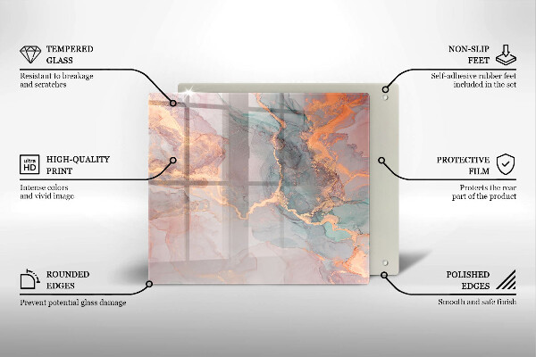 Protector encimera Mármol con oro