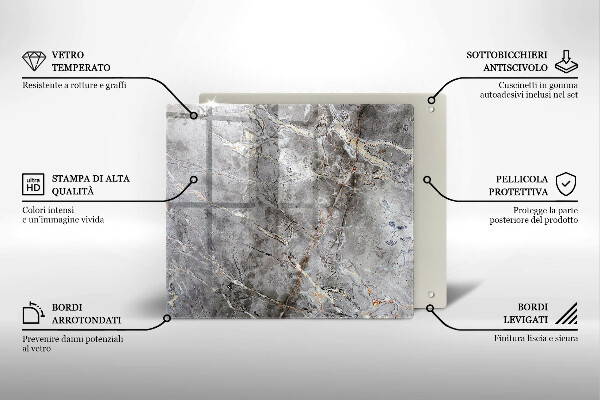 Protector encimera Textura de piedra