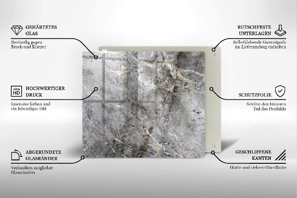 Protector encimera Textura de piedra