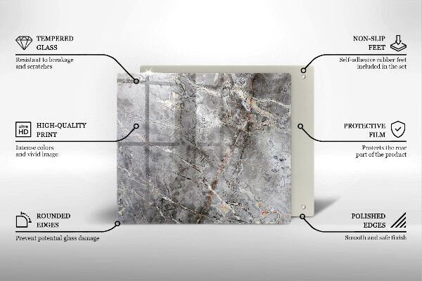 Protector encimera Textura de piedra