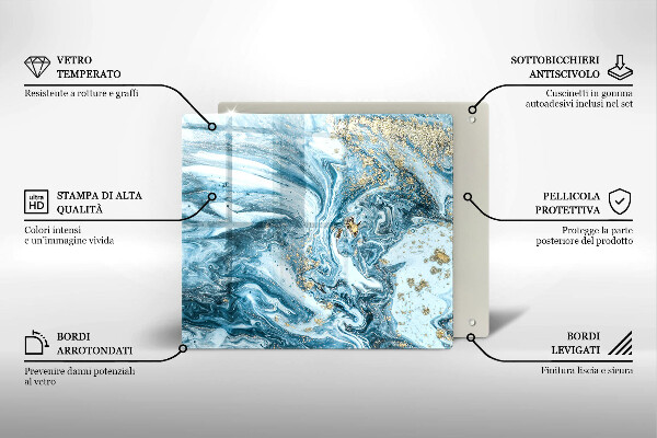 Protector encimera Estructura con oro