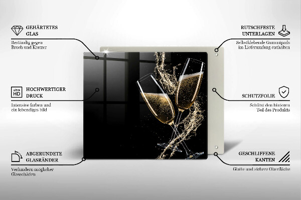 Protector encimera Copas de champán