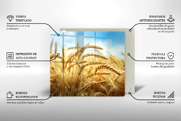 Protector encimera Espigas de cereales en el campo