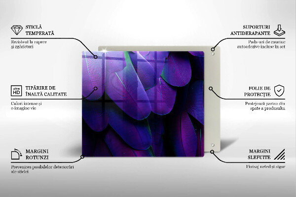 Protector encimera Plumas de neón