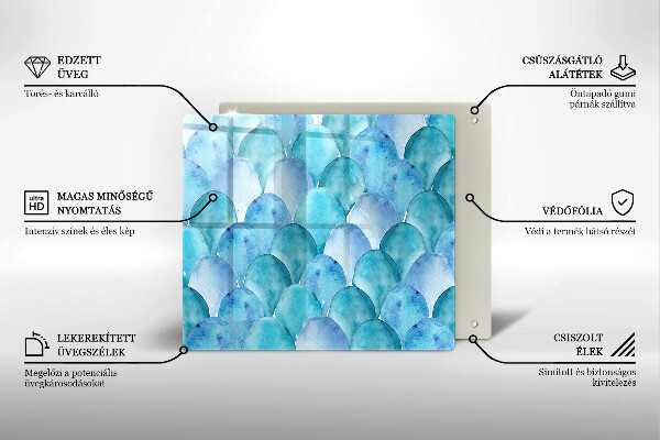 Protector encimera Escamas de acuarela