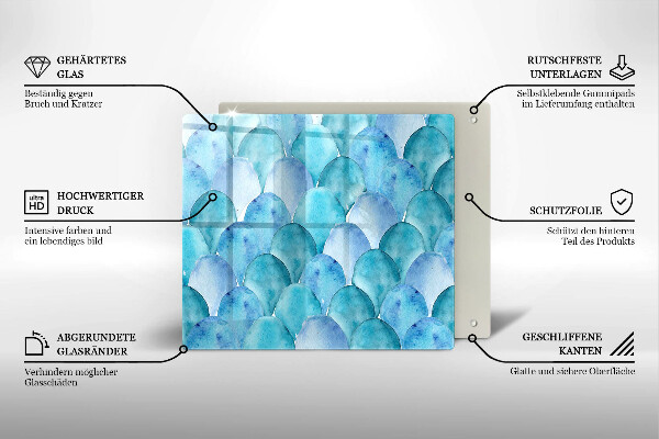 Protector encimera Escamas de acuarela