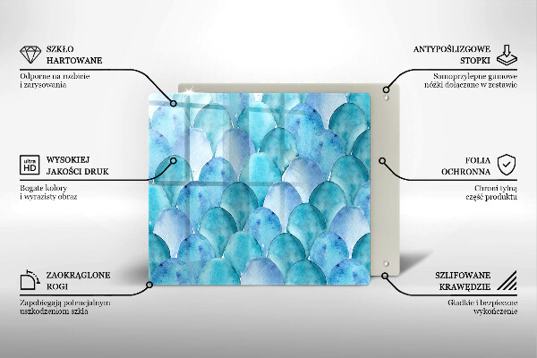 Protector encimera Escamas de acuarela