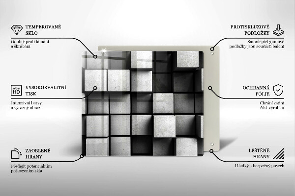 Protector encimera Fondo de geometría 3d