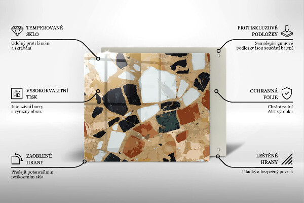 Protector encimera Plato de piedras decorativas