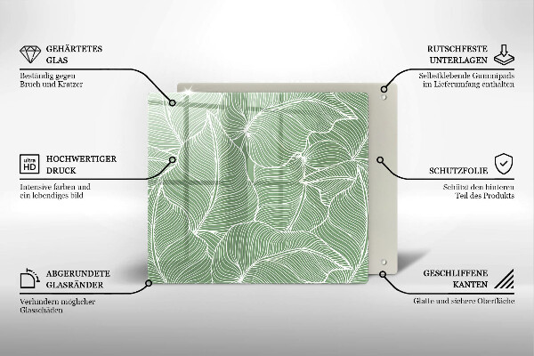 Protector encimera Hojas lineales