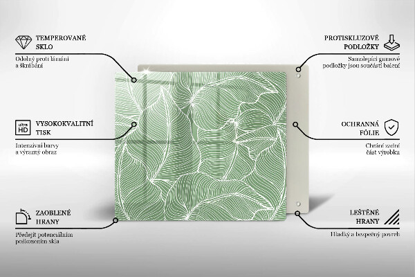 Protector encimera Hojas lineales