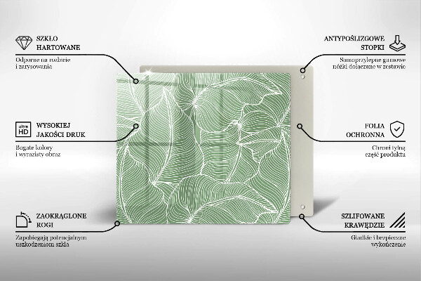 Protector encimera Hojas lineales