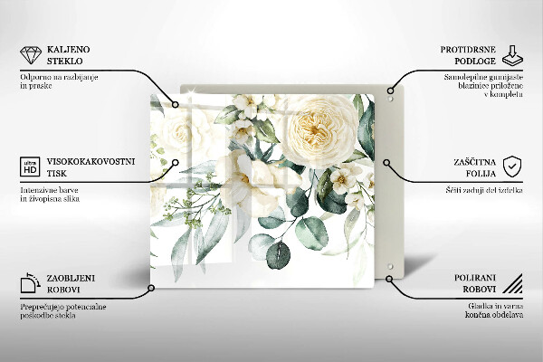 Protector encimera Flores de acuarela