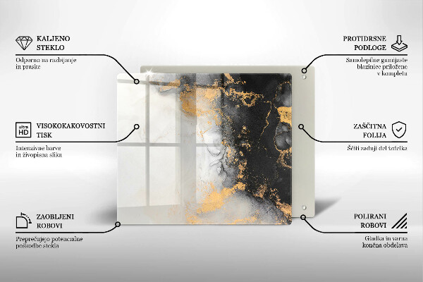 Protector encimera Abstracción con oro