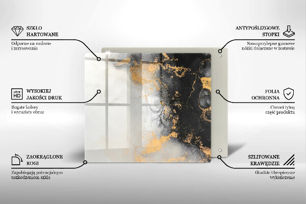 Protector encimera Abstracción con oro