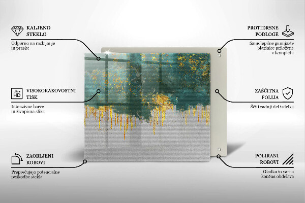 Protector encimera Abstracción con oro