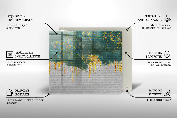 Protector encimera Abstracción con oro