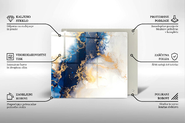 Protector encimera Abstracción con azul