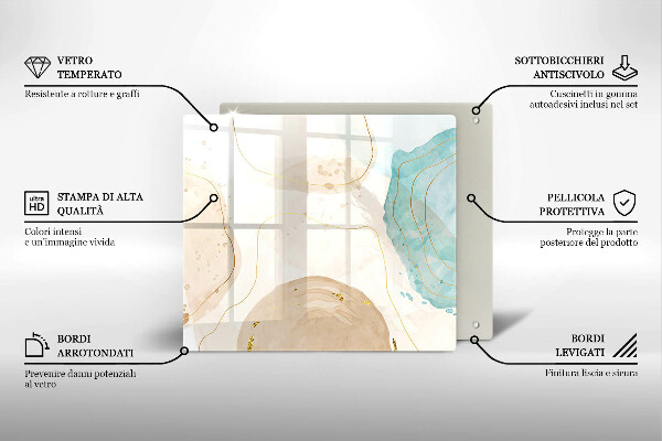 Protector encimera Formas bohemias brillantes