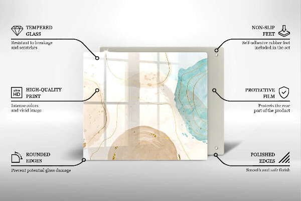 Protector encimera Formas bohemias brillantes