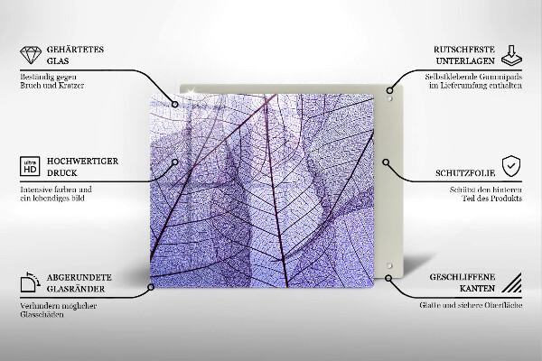 Protector encimera Hojas con venas