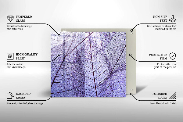 Protector encimera Hojas con venas