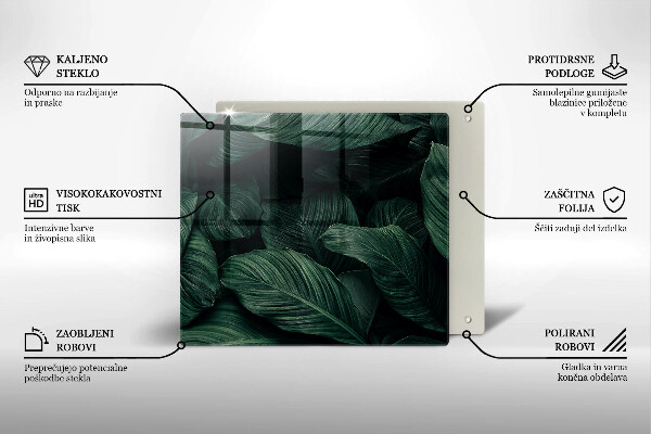 Protector encimera Hojas oscuras