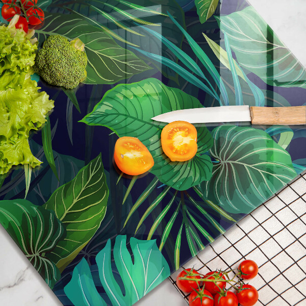 Protector encimera Ilustración de hojas de selva