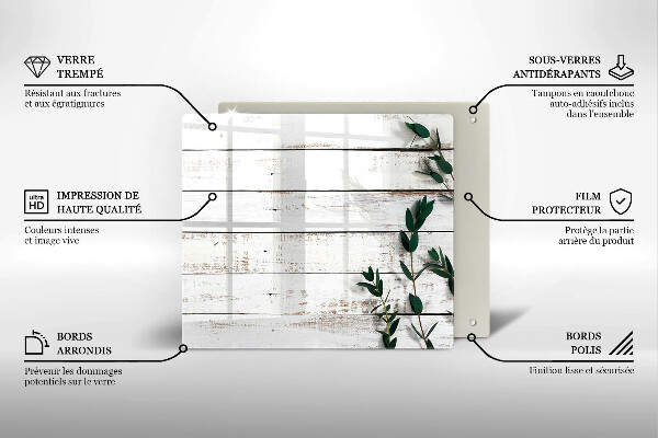 Protector encimera Tablas y hojas viejas