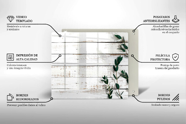 Protector encimera Tablas y hojas viejas