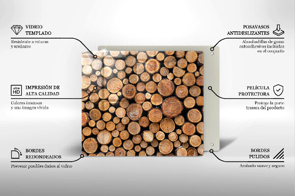 Protector encimera Troncos de árboles