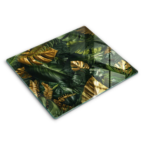 Protector encimera Hojas de monstera dorada