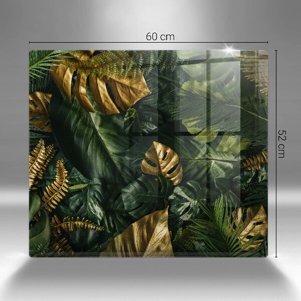 Protector encimera Hojas de monstera dorada
