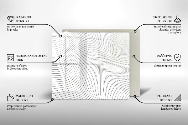 Protector encimera Patrón de líneas modernas